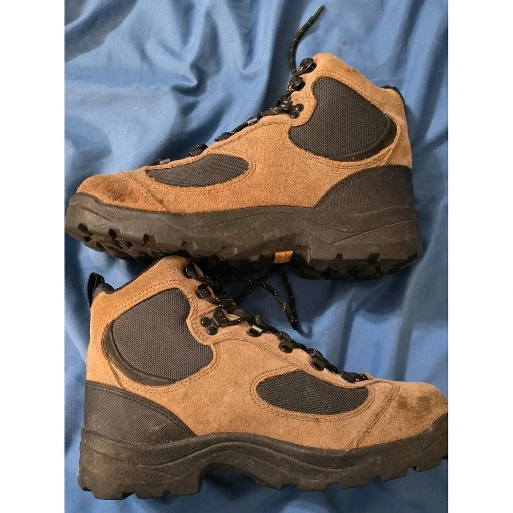 Columbia Copper River Hiking Boots‎ Sz 9 Brn Leather OmniTech Waterproof